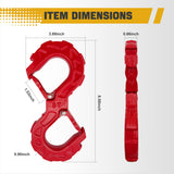 Trucktok 3/8" S-Hook 31,000 lbs Break Strength Heavy Duty Tow Hook TruckTok