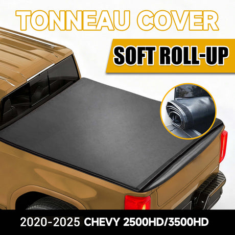 Trucktok 2020-2025 Chevy Silverado Sierra 6.9FT Soft Roll Up Tonneau Cover Bed TruckTok