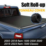Trucktok 2003-2023 Dodge Ram 8FT Soft Top Roll-up Tonneau Cover Truck Bed TruckTok