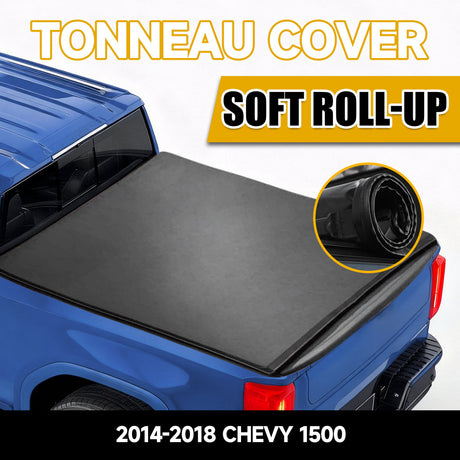 Trucktok 2014-2018 Chevy Silverado Sierra 5.8FT Soft Roll Up Tonneau Cover Bed TruckTok
