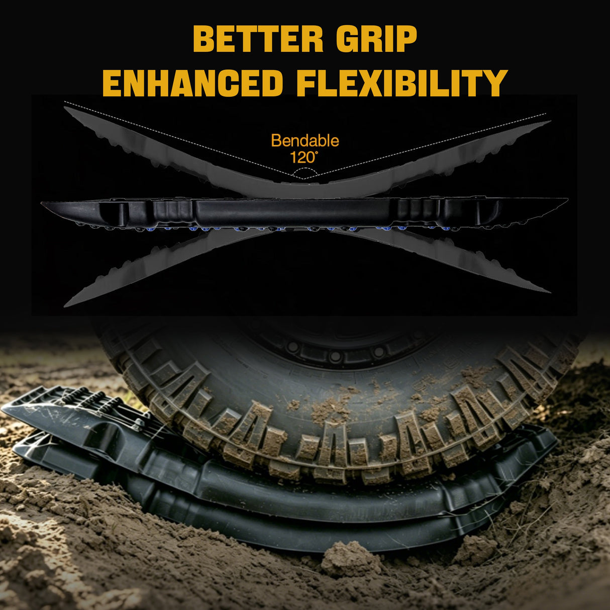 Trucktok Recovery Tracks Traction Boards & Jack Base for Off-Road TruckTok