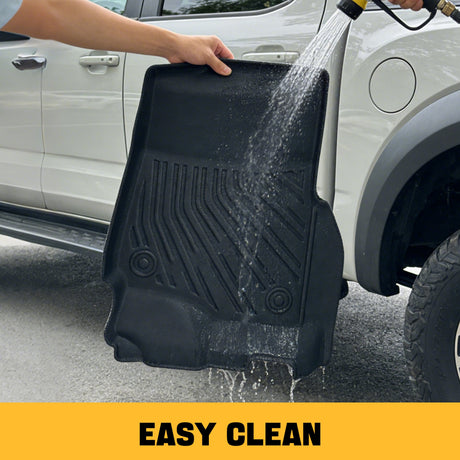 Trucktok 2017-2025 Ford F250 F350 F450 SuperCrew Cab All-Weather TPE Floor Mats TruckTok