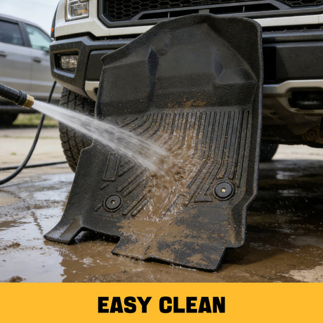 Trucktok 2015-2025 Ford F150 / F-150 Lightning SuperCrew Cab Without Seat Storage All-Weather TPE Floor Mats TruckTok