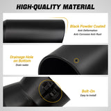 Trucktok 5" Inlet 7" Outlet 15" Overall Length Bolt On Exhaust Tailpipe Tip Black TruckTok