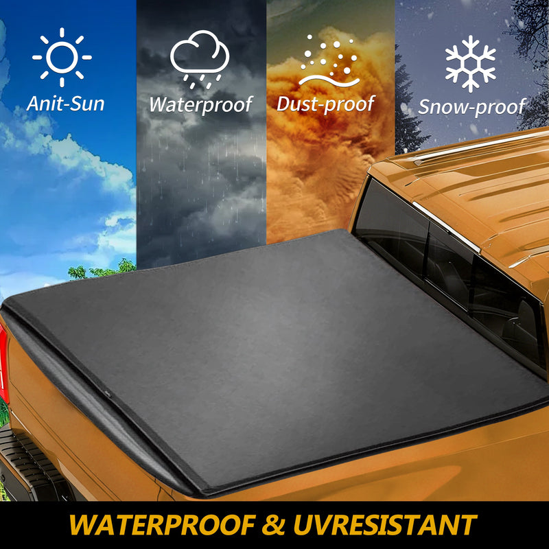 Trucktok 2014-2025 Chevy Silverado Sierra 8FT Soft Roll Up Tonneau Cover Bed