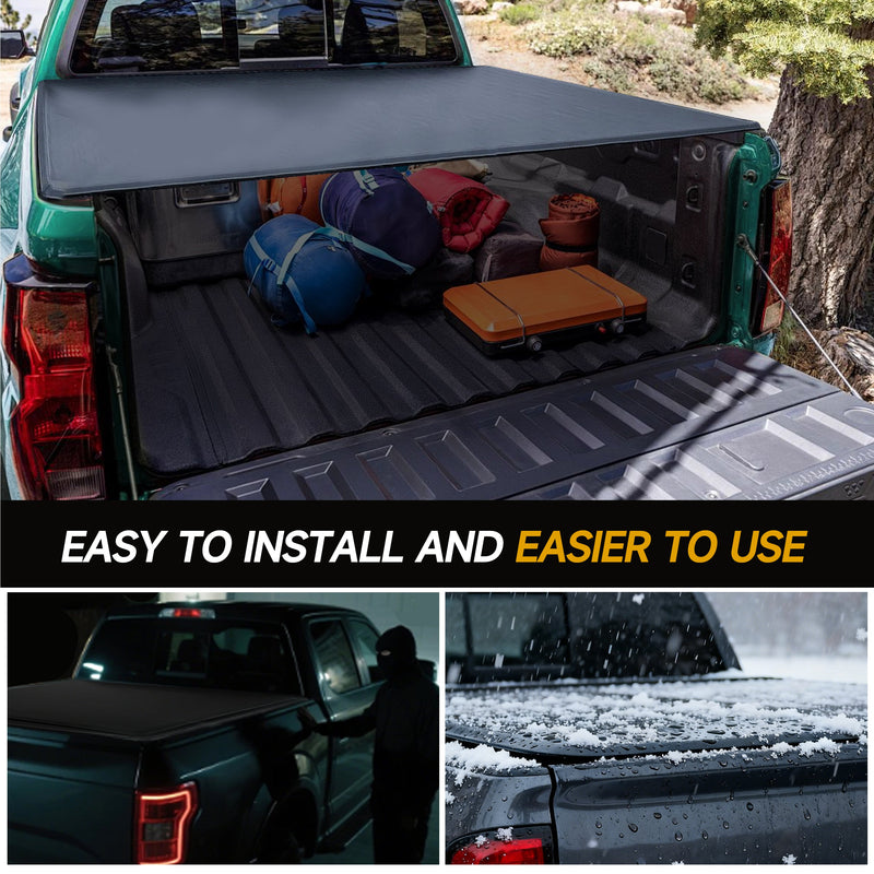 Trucktok 2019-2025 Chevy Silverado Sierra 5.8FT Soft Roll Up Tonneau Cover Bed