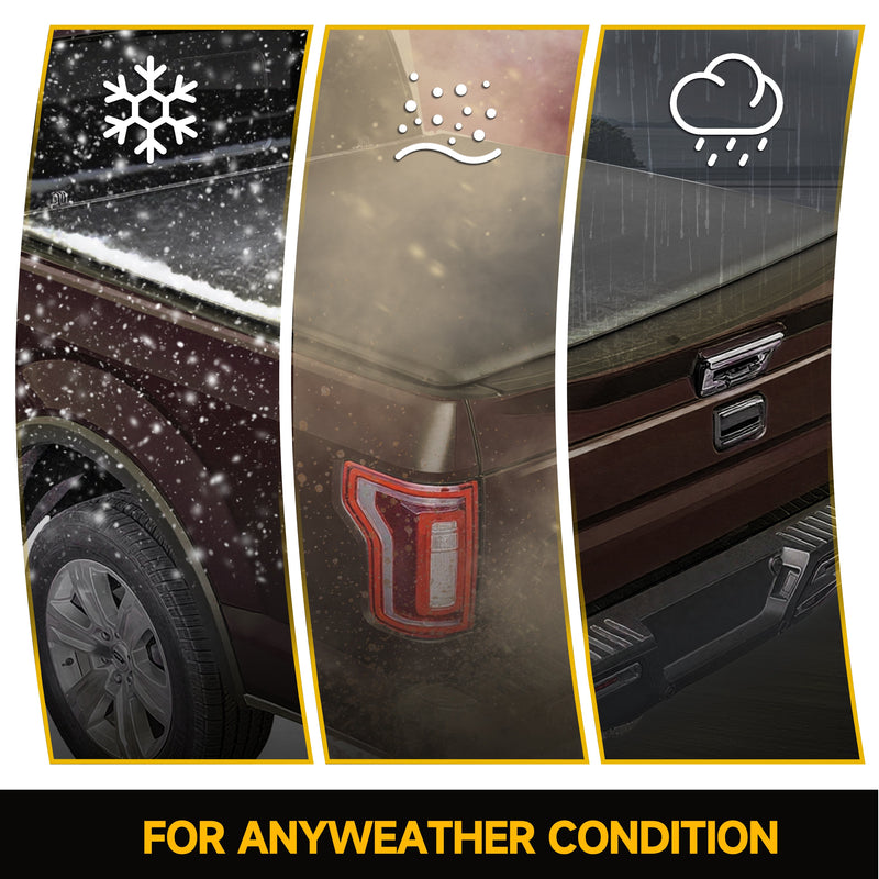 Trucktok 2017-2025 Ford F250 F350 Super Duty 8FT Soft Roll Up Tonneau Cover Bed