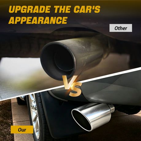Trucktok 4" Inlet 10" Outlet 18" Overall Length Stainless Steel Bolt On Exhaust Tailpipe Tip TruckTok