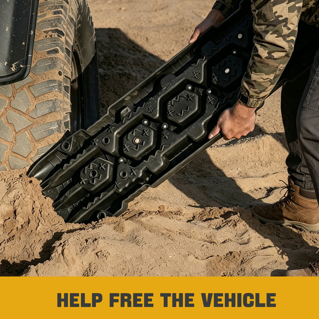 Trucktok Recovery Tracks Traction Boards & Jack Base for Off-Road TruckTok
