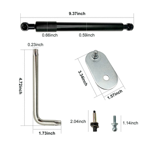Trucktok 2004-2014 Ford F150 Lincoln Mark LT Tailgate Assist Shock Kit TruckTok