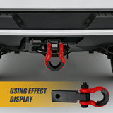 Trucktok 2" Hitch Receiver 38,500 lbs Strength with D-Ring & Lock TruckTok