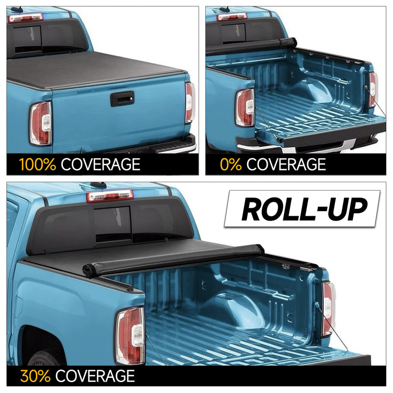 Trucktok 2015-2025 Ford F150 5.5FT Soft Roll Up Tonneau Cover Truck Bed