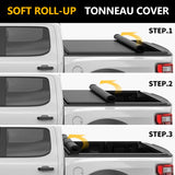 Trucktok 2014-2025 Chevy Silverado Sierra 8FT Soft Roll Up Tonneau Cover Bed TruckTok