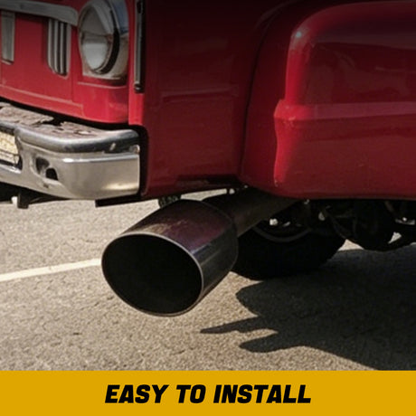 Trucktok 5" Inlet 7" Outlet 15" Overall Length Stainless Steel Bolt On Exhaust Tailpipe Tip TruckTok