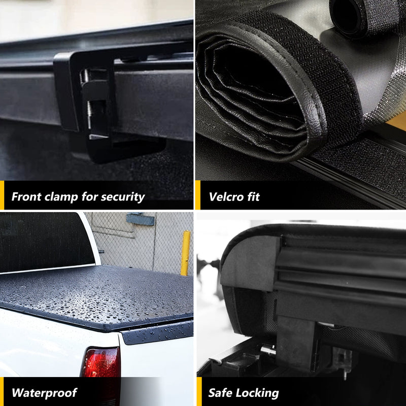 Trucktok 2009-2025 Dodge Ram 1500 5.7FT Soft Top Roll-up Tonneau Cover Truck Bed