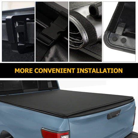 Trucktok 2007-2013 Chevy Silverado Sierra 5.8FT Soft Roll Up Tonneau Cover Bed TruckTok