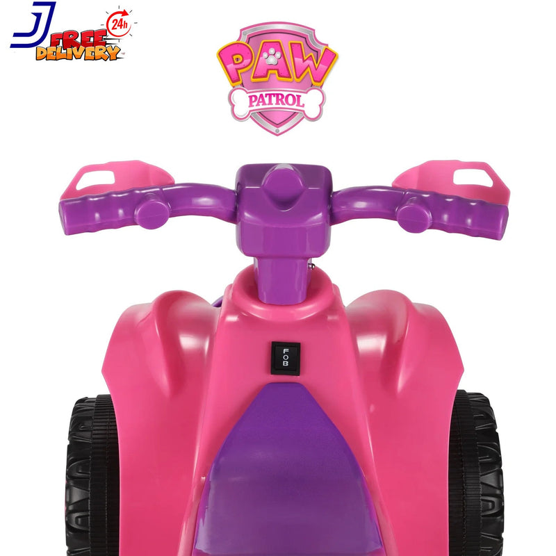 6V Battery-Powered Pink Ride-On ATV for Children Ages 2-5 Years