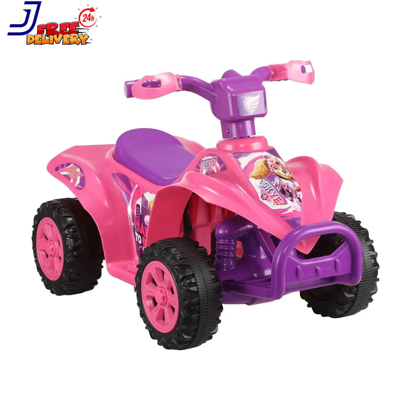 6V Battery-Powered Pink Ride-On ATV for Children Ages 2-5 Years