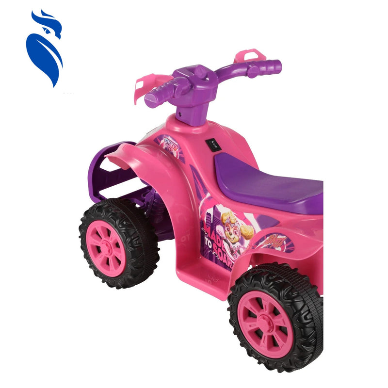 6V Battery-Powered Pink Ride-On ATV for Children Ages 2-5 Years