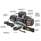 Smittybilt X2O 10K Waterproof Synthetic Rope Winch
