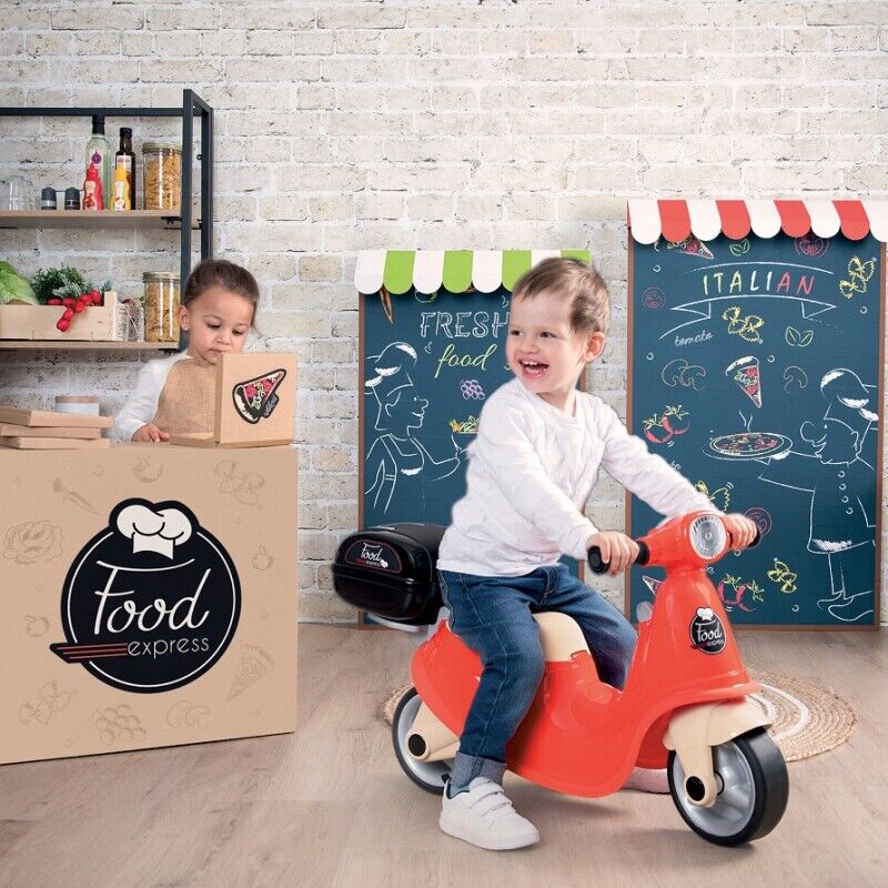 SMOBY Retro Scooter with Removable Trunk for On-the-Go Fun
