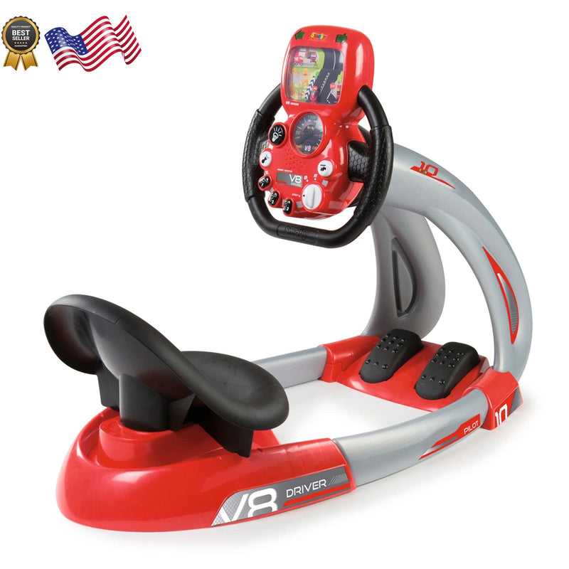 V8 Driver Battery-Powered Ride-On Car for Children Ages 3 and Up