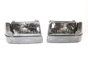 Complete Performance BLEM Six Piece Smoked Headlight Kit - 1992-1997 Ford F-Series & Bronco Complete Performance