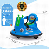 12V Snail Baby Bumper Electric Ride-On Car for Kids with Remote Control