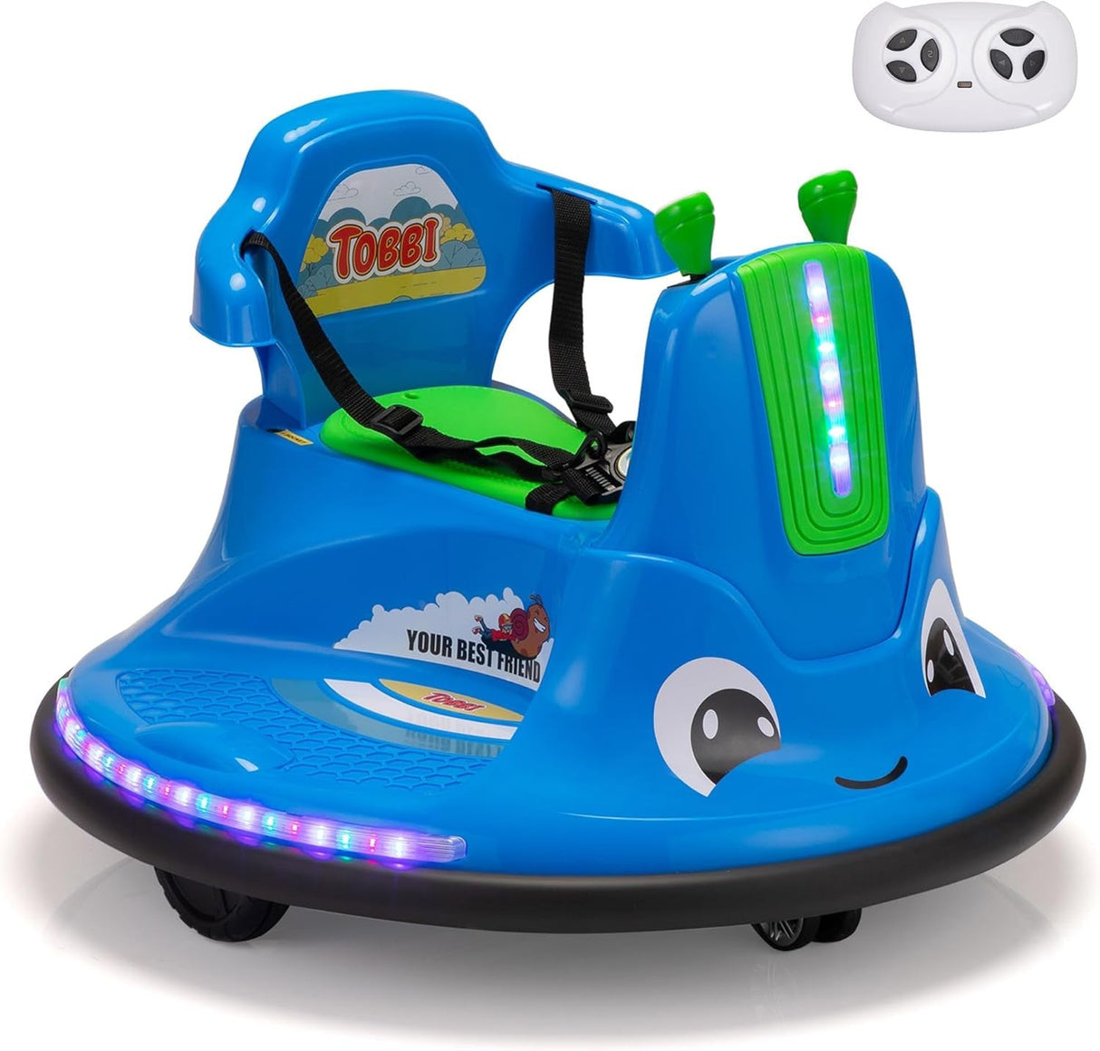 12V Snail Baby Bumper Electric Ride-On Car for Kids with Remote Control