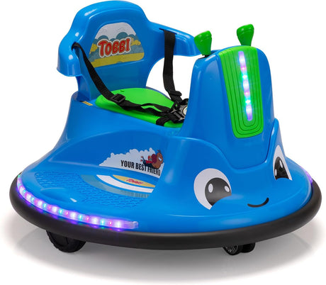 12V Electric Snail Baby Bumper Car Ride-On Toy with Remote Control for Kids