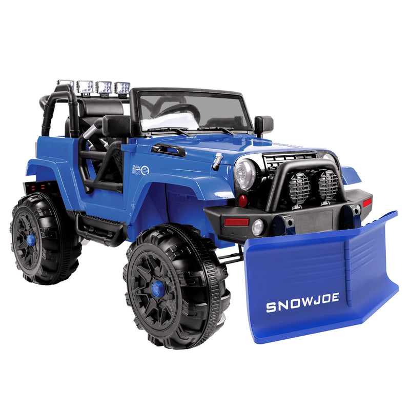 24V Ride-On Snow SUV Toy with Plow, Scoop, and Parental Remote Control