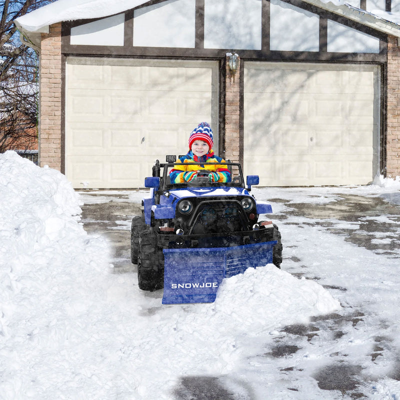 24V Ride-On Snow SUV Toy with Plow, Scoop, and Parental Remote Control