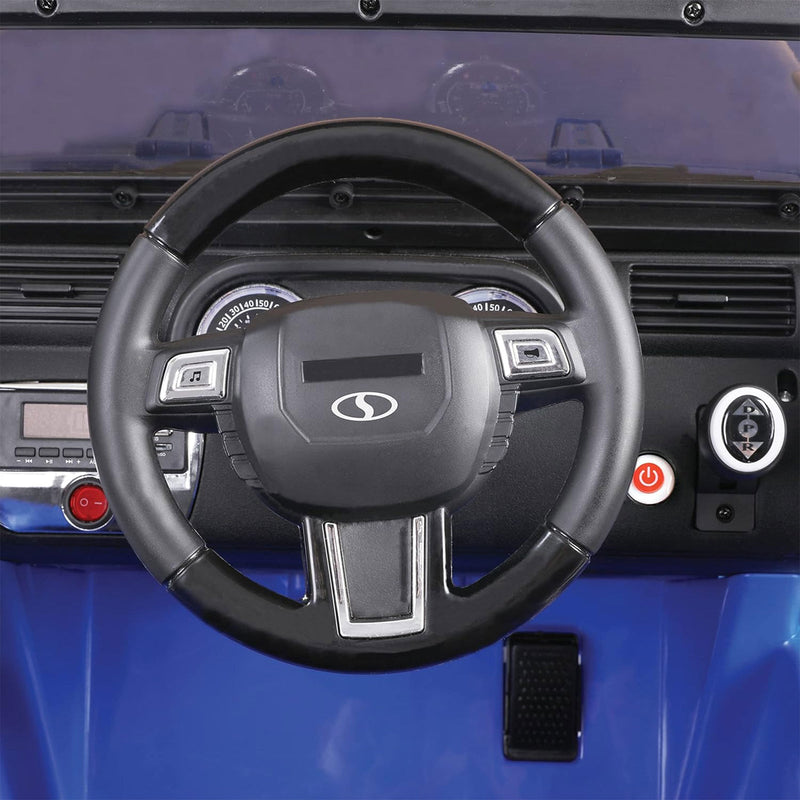 24V Ride-On Snow SUV Toy with Plow, Scoop, and Parental Remote Control