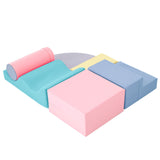 Soft Climb and Crawl Foam Playset 6-in-1 Soft Play Equipment for Active Play