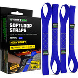 1.6" x 17" Soft Loop Tie-Down Straps (4-Pack)