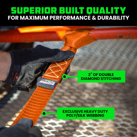 1.6" x 17" Soft Loop Tie-Down Straps (4-Pack)
