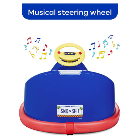 6V Battery-Powered Sonic Hedgehog Bumper Car for Kids Ages 2 and Up