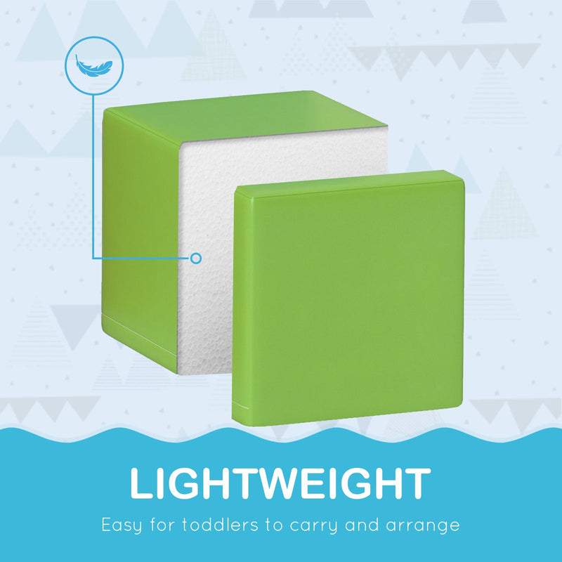 12-Piece Soft Foam Building and Stacking Blocks Toy Set