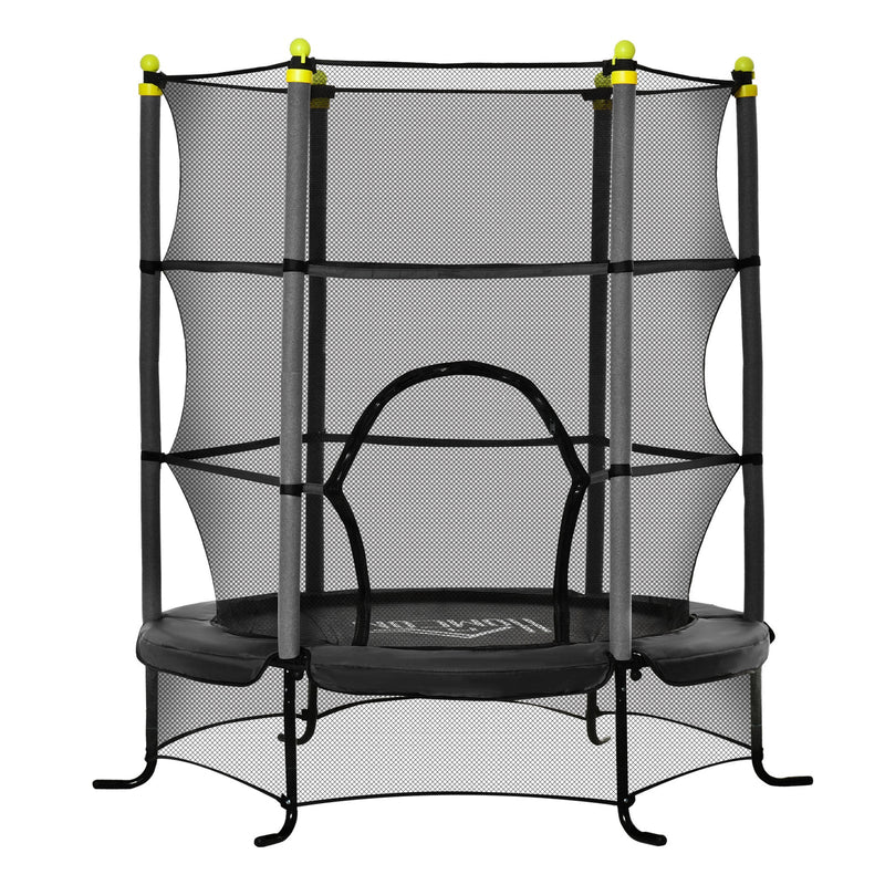 5.3' Kids Indoor Trampoline 64" with Safety Enclosure