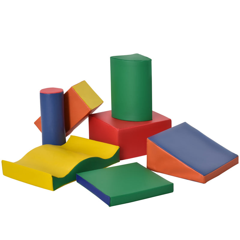 7-Piece Soft Foam Play Blocks for Kids Climbing and Crawling Gym Toy