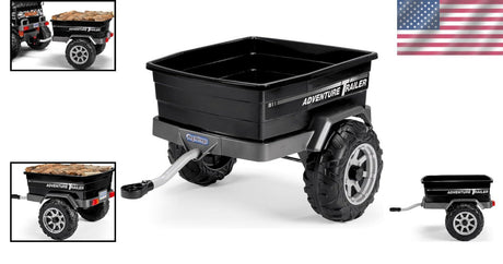 Spacious Adventure Ride-On Trailer with Secure 5-Point Harness for Kids