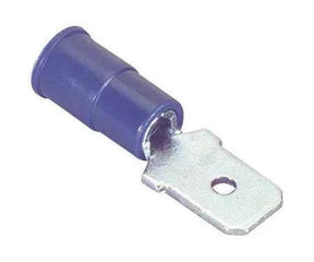 16-14 AWG 4.8mm Male Blue Spade Wire Connector (5-Pack) TekShack