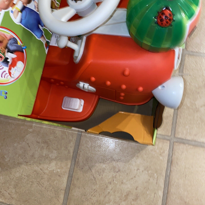 Interactive CoComelon 6V Ride-On Tractor Toy for Kids Ages 1.5-3 Years