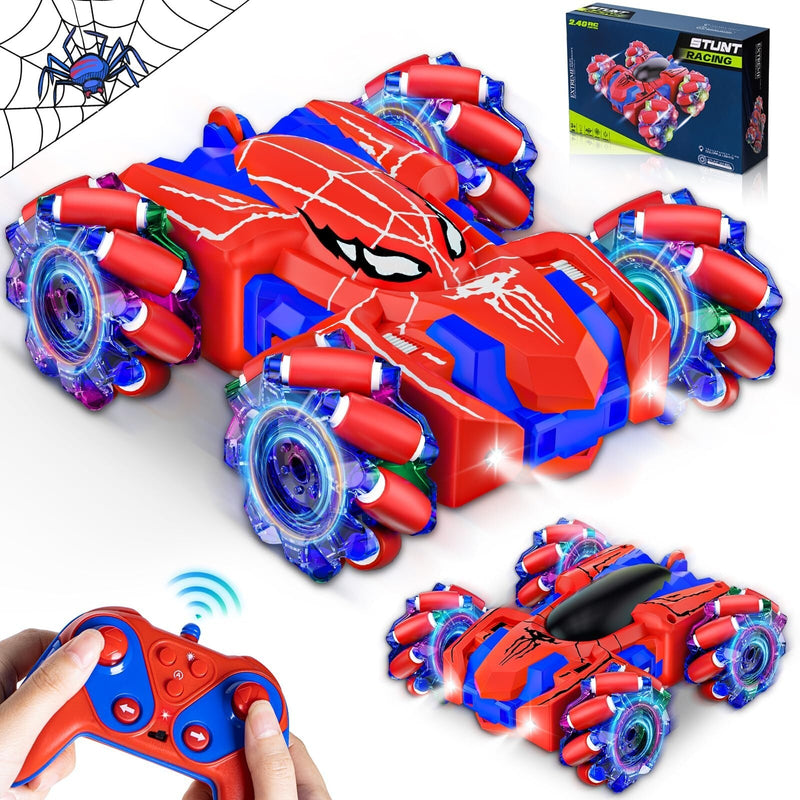 Rechargeable Spider Remote Control Car for Boys with LED Lights
