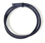 SRML BLACK 10 AWG FIBER GLASS BRAID APPLIANCE HI TEMP WIRE MOTOR LEAD PER FT AC/DC WIRE AND SUPPLY