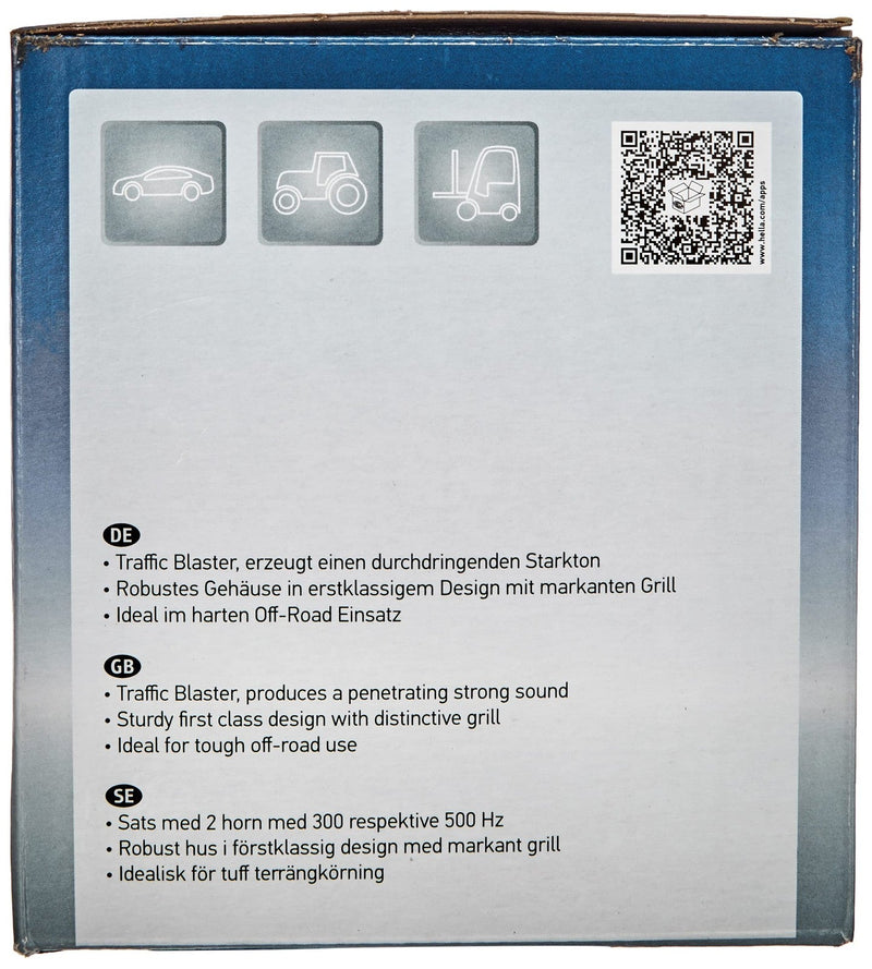 Red 12V High and Low Frequency Super Tone Horn Set