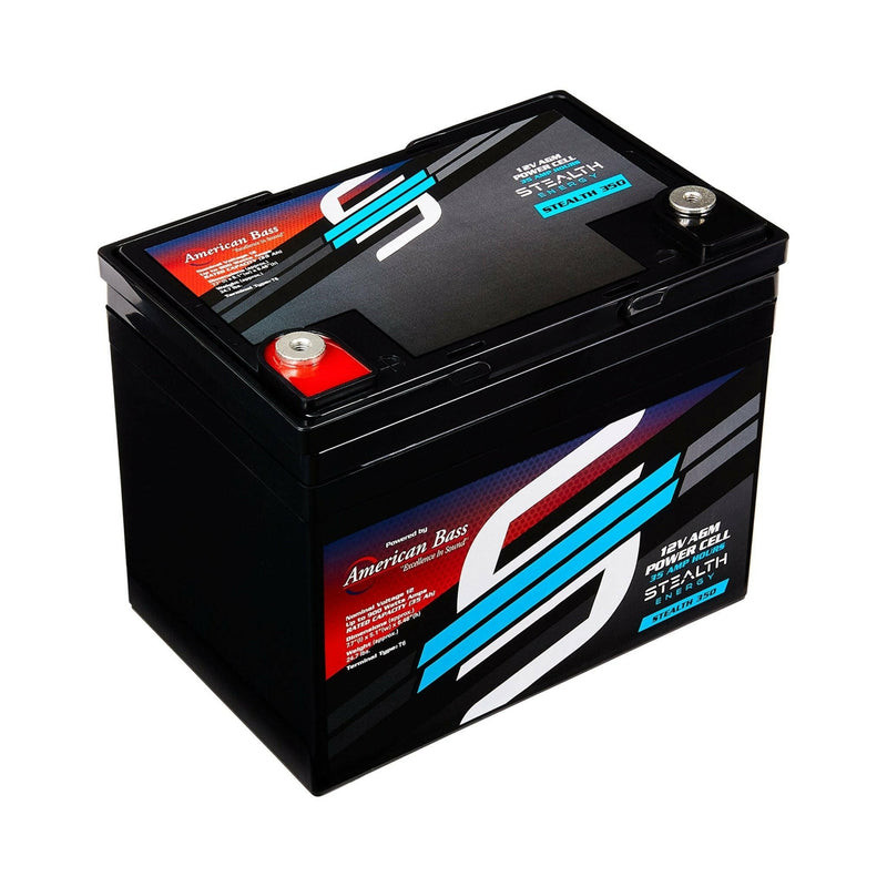ST-350 American Bass Audio Stealth 350 | 35Ah AGM Battery | Maintenance-Free, Sealed Power for Car Audio & More