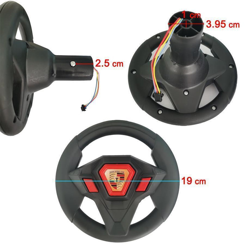 Children's Electric Car Steering Wheel for HC-8188 Karting Kids