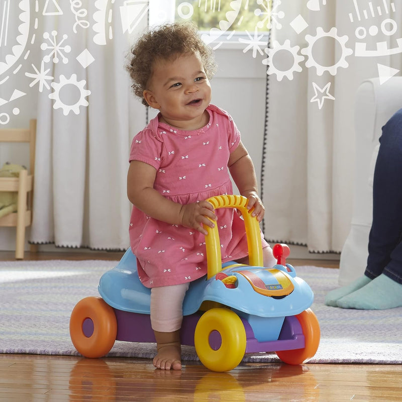 2-in-1 Toddler Ride-On and Walker Toy for Active Learning and Mobility