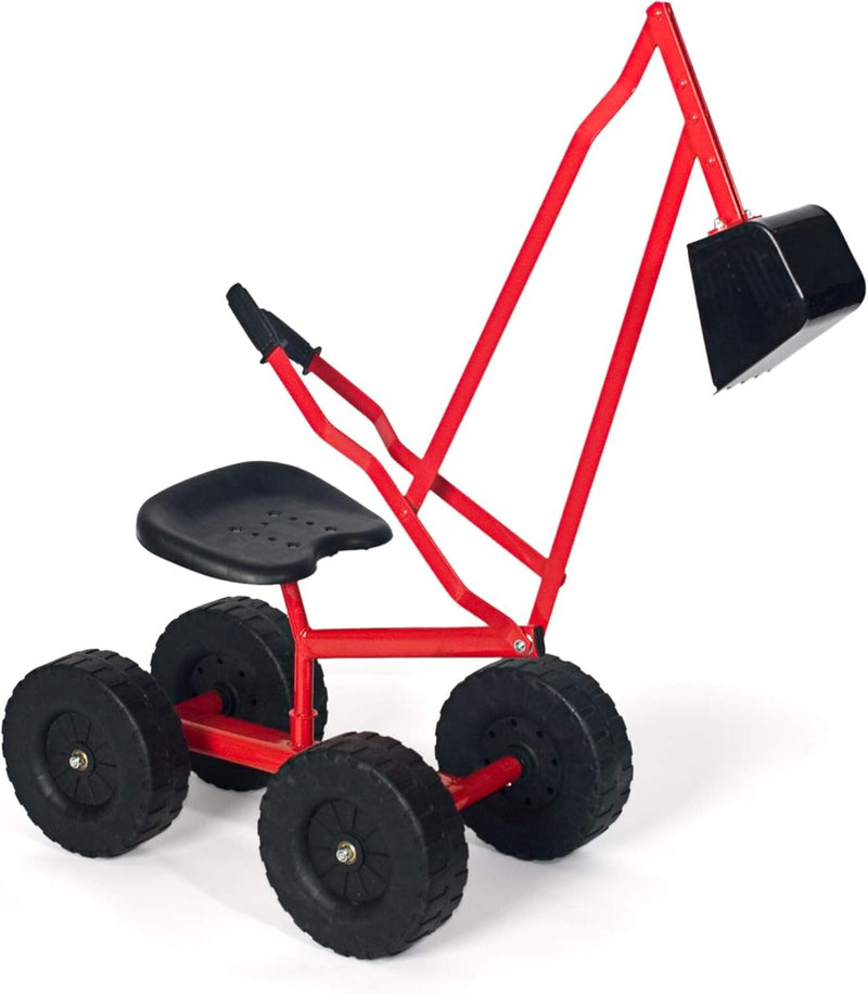 Sturdy 360° Ride-On Sand Digger Excavator Toy for Kids Ages 4+ with 70 lb Capacity